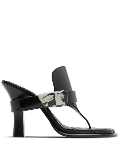 Bay leather sandals - BURBERRY - BALAAN 1