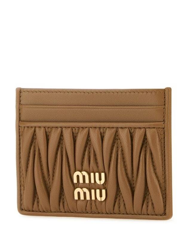 Materasse Nappa Leather Card Wallet Caramel - MIU MIU - BALAAN 3