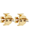 Logo Stud Earrings Gold - TORY BURCH - BALAAN 5