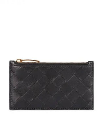 Intrecciato zipper leather card wallet 271451 - BOTTEGA VENETA - BALAAN 1