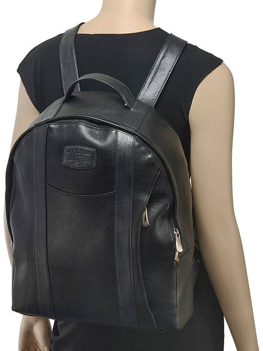 Dupont DLine Black Diamond Tan Signature Leather Unisex Backpack - S.T. DUPONT - BALAAN 2