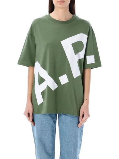 Short Sleeve T-Shirt 24PM26341COFBT KAE GRAY GREEN - A.P.C. - BALAAN 1