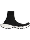 3XL Sock Recycled Knit Low Top Sneakers Black - BALENCIAGA - BALAAN 1