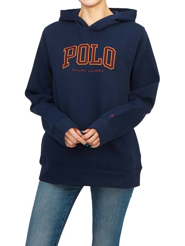 Kids brushed hoodie 323919501002 NAVY Adults can wear - POLO RALPH LAUREN - BALAAN 4