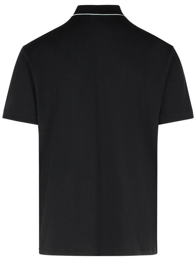 C.P. Company Black Cotton Polo Shirt - CP COMPANY - BALAAN 3