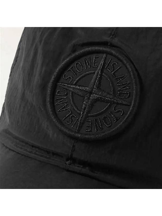 Logo Nylon Metal 6-Panel Ball Cap Black - STONE ISLAND - BALAAN 6