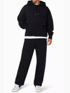 Big Heart Logo Track Pants Black - AMI - BALAAN 3