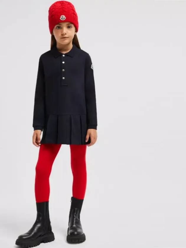 Kids Polo Long Sleeve One Piece Deep Navy 8I0000989AL2 778 - MONCLER - BALAAN 2