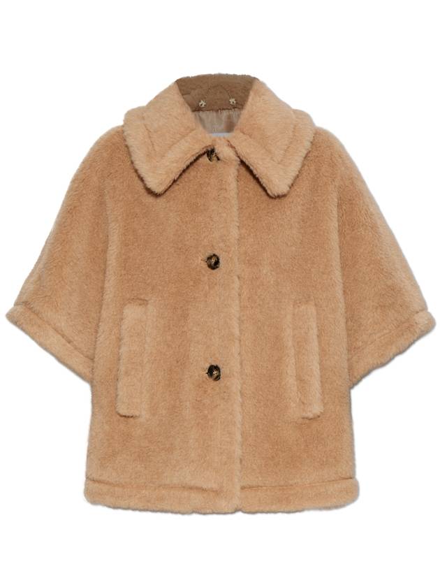 Max Mara Fur Poncho Tenebre, Women's, Beige - MAX MARA - BALAAN 1