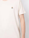 ORB Logo Cotton Short Sleeve T-Shirt Beige - VIVIENNE WESTWOOD - BALAAN 5