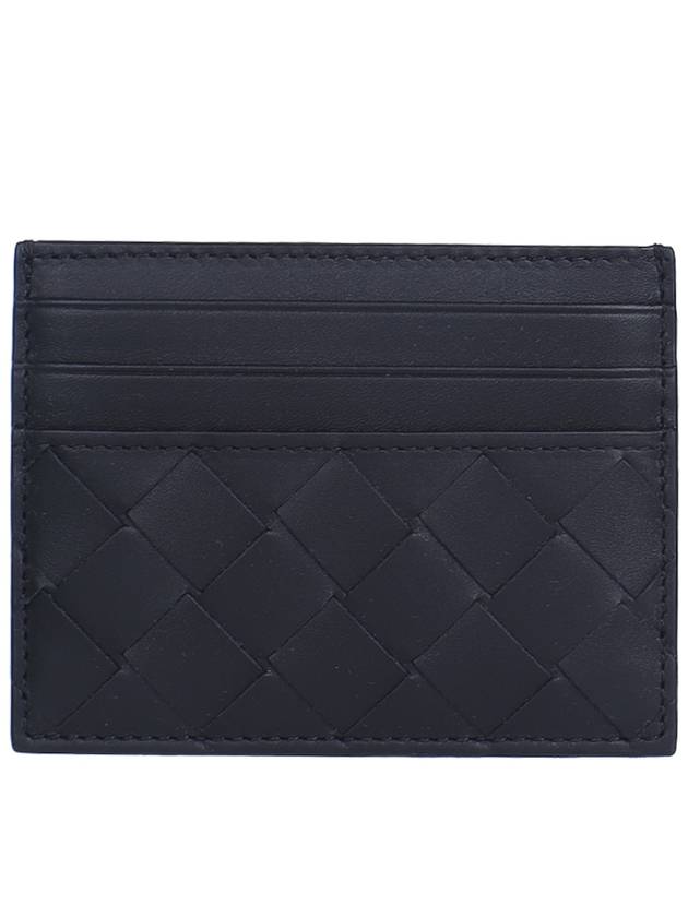 Intrecciato Leather Card Wallet Black - BOTTEGA VENETA - BALAAN 3