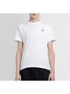 Organic Cotton Short Sleeve T-Shirt White - STONE ISLAND - BALAAN 4