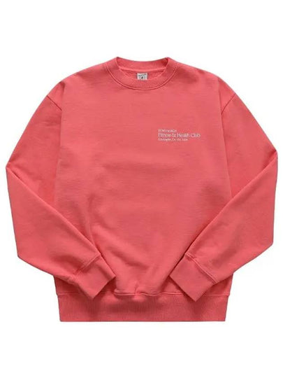 Fitness & Health Club Crew Neck Cotton Sweatshirt Strawberry - SPORTY & RICH - BALAAN 2