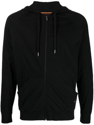 Cotton Jersey Zip Lounge Hoodie Black - PAUL SMITH - BALAAN 1