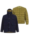 Heritage Detachable Hunting Goose Down Jacket Navy Olive - OFFGRID - BALAAN 4