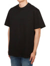 Gradient Embossed Back Logo Short Sleeve T-Shirt Black - WOOYOUNGMI - BALAAN 4