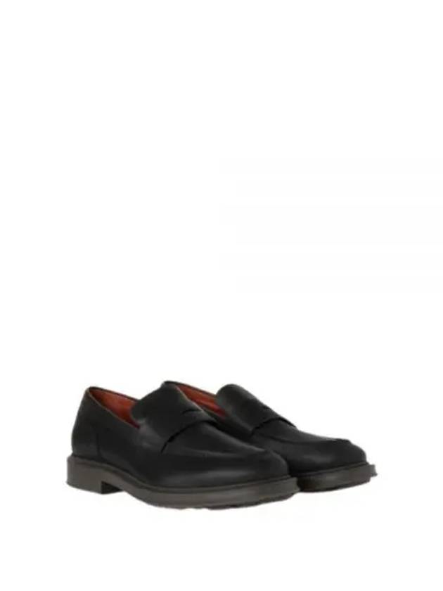 Travis Penny Leather Loafers Black - LORO PIANA - BALAAN 2