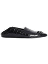 Men's Cozy BB Crocodile Loafers Black - BALENCIAGA - BALAAN.