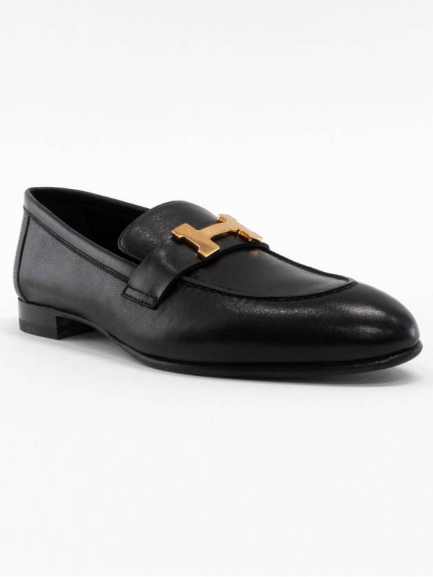 Paris loafer BLACK rosegold H231049Z - HERMES - BALAAN 6