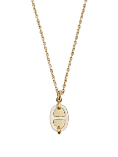 Women's Mini Maillon Necklace Crème Gold - HERMES - BALAAN 1