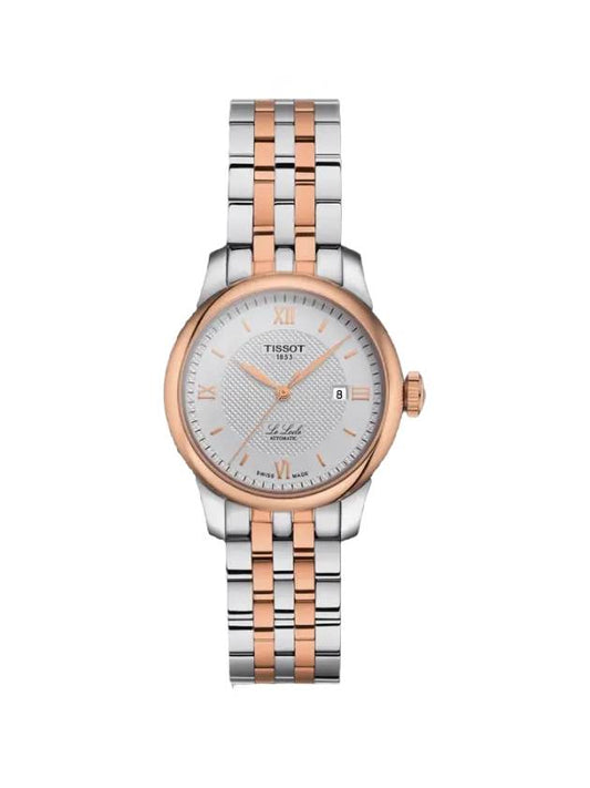 Le Locle Automatic Lady 29mm Stainless Steel Rose Gold Silver T0062072203800 - TISSOT - BALAAN 1