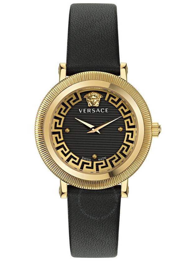 Versace Greca Flourish Quartz Black Dial Ladies Watch VE7F00323 - VERSACE - BALAAN 1