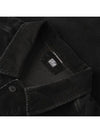 Corduroy Button Utility Shirt Jacket Black - CP COMPANY - BALAAN 4