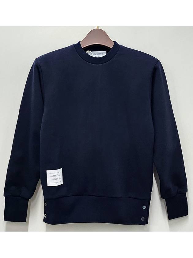 Center Back RWB Stripe Classic Loopback Crewneck Sweatshirt Navy - THOM BROWNE - BALAAN 3