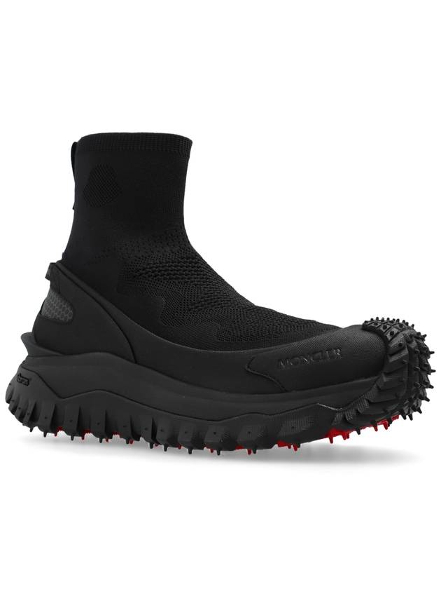 Trailgrip Knit High Top Sneakers Black - MONCLER - BALAAN 5