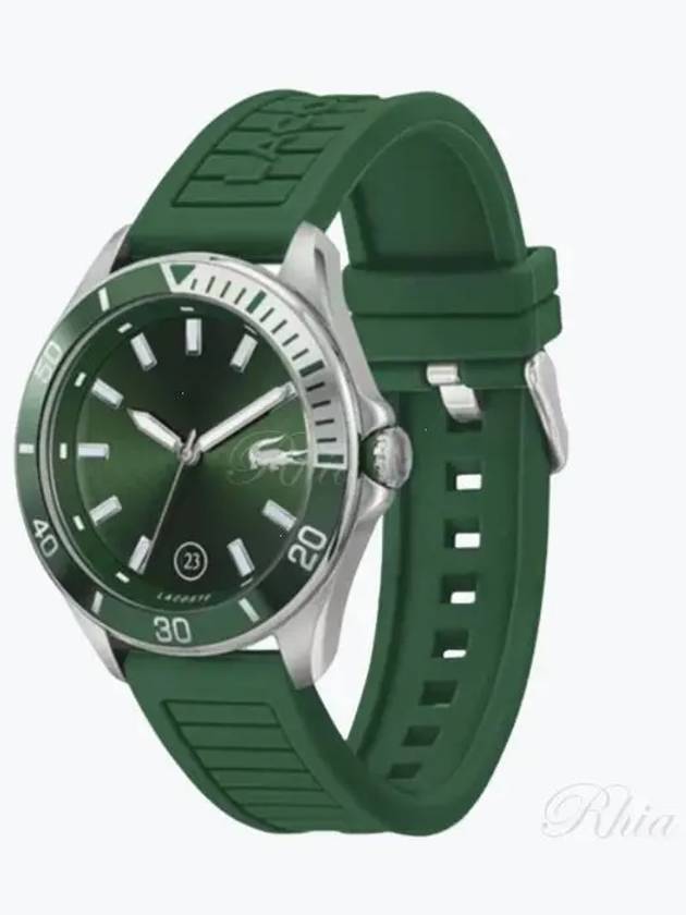 Men's Tiebreaker Rubber Watch Green - LACOSTE - BALAAN 2