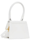 Le Chiquito Moyen Leather Mini Shoulder Bag White - JACQUEMUS - BALAAN 4