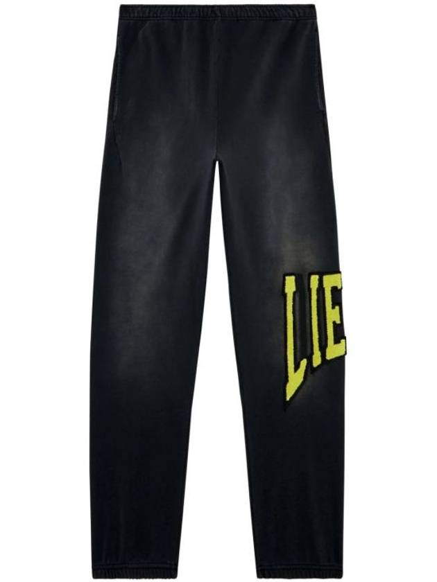 P Marchi College Lies Patches Track Pants Black - DIESEL - BALAAN 2