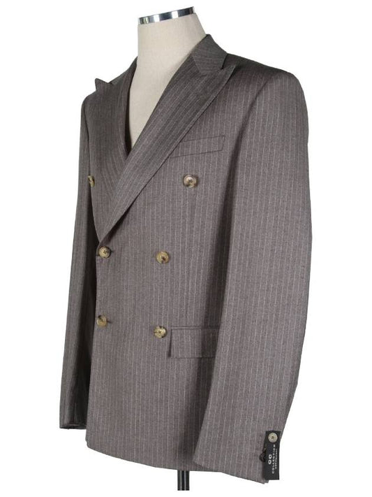 2867421 Virgin wool striped double suit - CORNELIANI - BALAAN 2