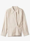 Women s W Straight Collar Twisted Shirt Violet Ice SH1141 LF839 PU807 - LEMAIRE - BALAAN 2