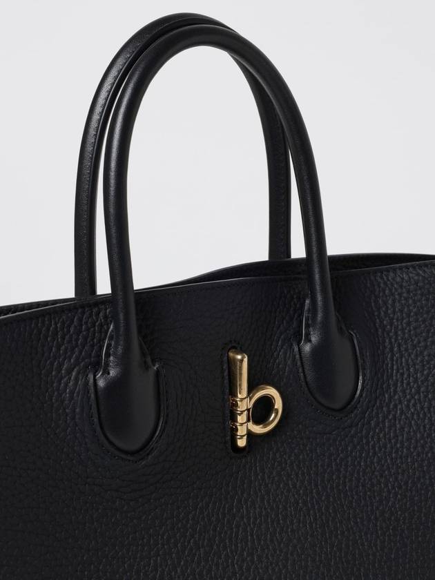 Rocking Horse Small Leather Tote Bag Black - BURBERRY - BALAAN 5