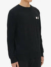 Monochrome Fox Head Patch Classic Sweatshirt Black - MAISON KITSUNE - BALAAN 4