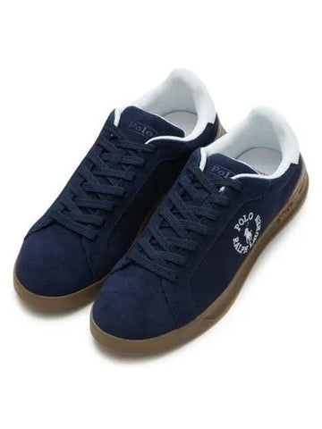 Earn 30 points Heritage Coat II Sneakers Suede Navy - POLO RALPH LAUREN - BALAAN 1