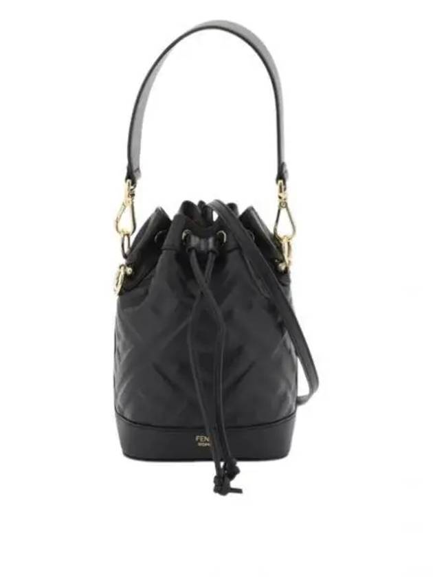 Mon Tresor FF Motif Leather Mini Bag Black - FENDI - BALAAN 2