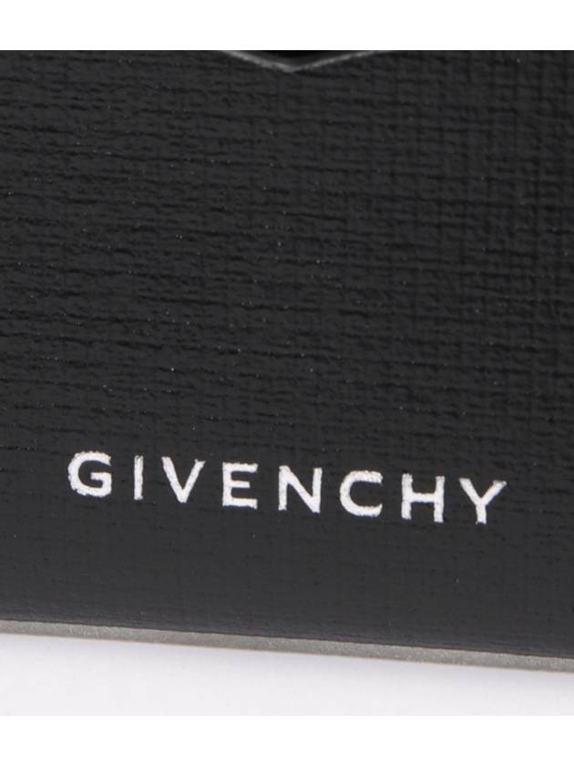 Leather Logo Card Wallet Black - GIVENCHY - BALAAN 4