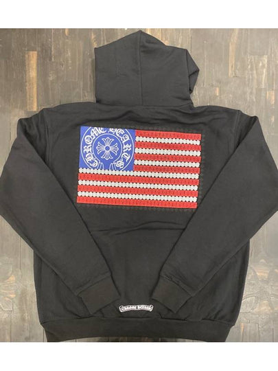 AMERICAN FLAG Pullover Hood Black - CHROME HEARTS - BALAAN 2