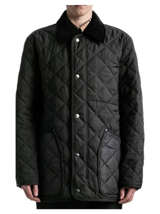 Quilted Thermoregulated Barn Jacket Black - BURBERRY - BALAAN 5