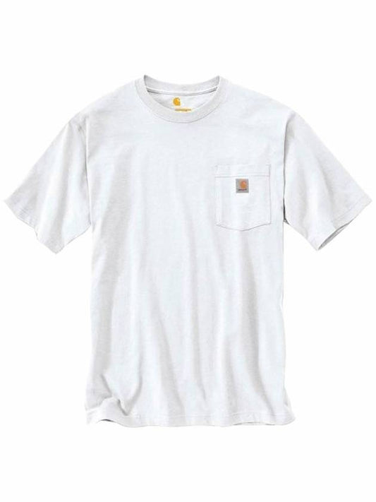 Pocket short sleeve t shirt white K87 WHT - CARHARTT - BALAAN 2