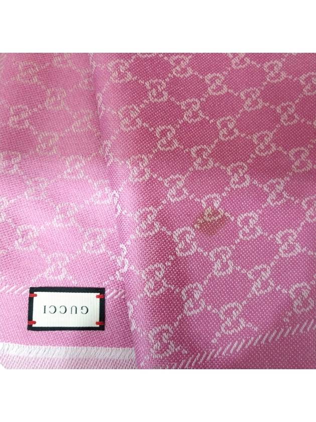 411115 Jacquard wool 100 muffler - GUCCI - BALAAN 5