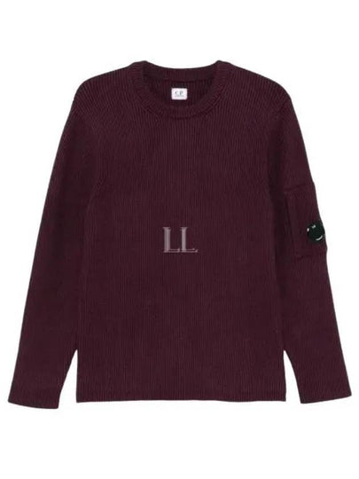 Full Rib Crew Neck Knit Top Purple - CP COMPANY - BALAAN 2