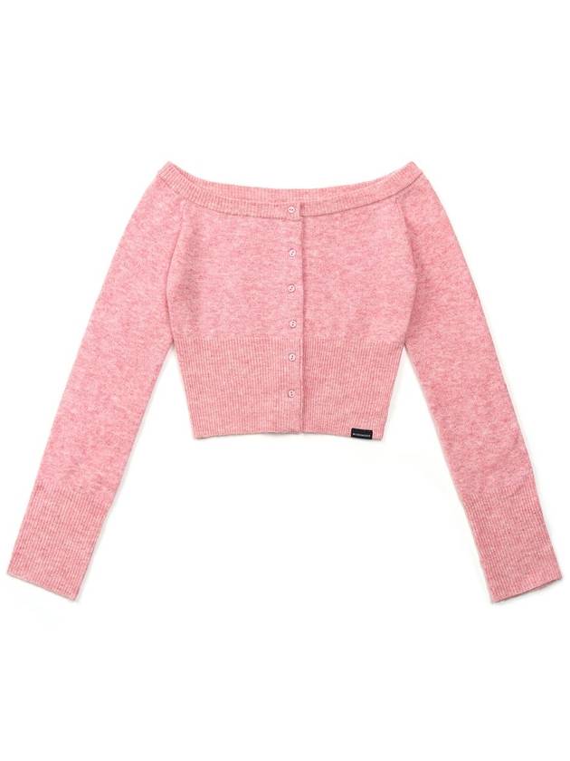 CROP CARDIGAN PINK - ZIZEMUSEUM - BALAAN 1