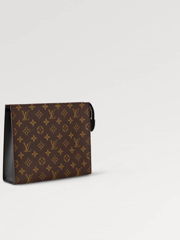 Poche Toilet Monogram Canvas Pouch Bag Brown - LOUIS VUITTON - BALAAN 4