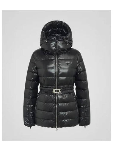 Pi a black women s down jacket - DUVETICA - BALAAN 1