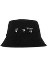 logo bucket hat black - OFF WHITE - BALAAN 1