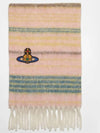 Chunky Stripe Alpaca Muffler Rose - VIVIENNE WESTWOOD - BALAAN 3