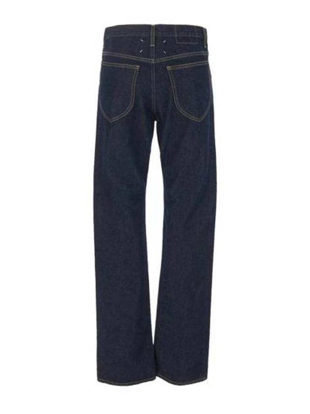 Women's Regular Cotton Straight Jeans Blue - MAISON MARGIELA - BALAAN 3